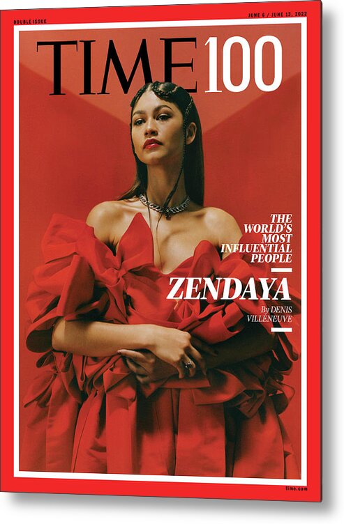 2022 Time100 Metal Print featuring the photograph 2022 TIME100 - Zendaya by Photograph by Camila Falquez for TIME