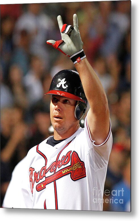 Atlanta Metal Print featuring the photograph Chipper Jones #4 by Kevin C. Cox