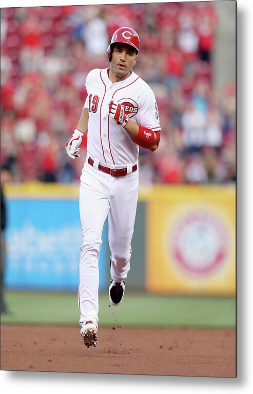 Great American Ball Park Metal Print featuring the photograph Joey Votto #6 by Andy Lyons