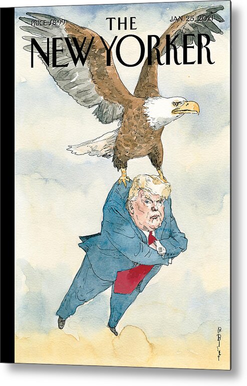 America Metal Print featuring the painting A Weight Lifted by Barry Blitt