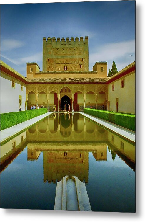 Alhambra Metal Print featuring the photograph Alhambra of Granada by Bill Barber