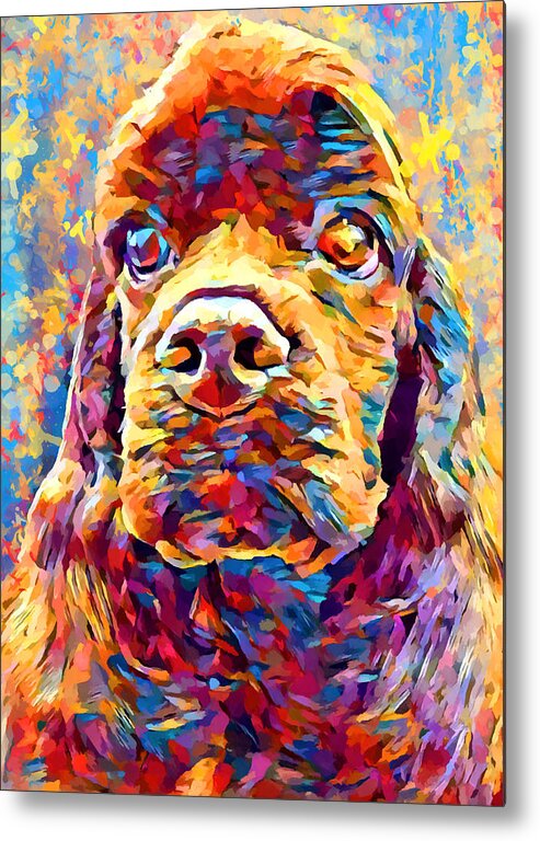 Cocker Spaniel Metal Print featuring the painting American Cocker Spaniel by Chris Butler