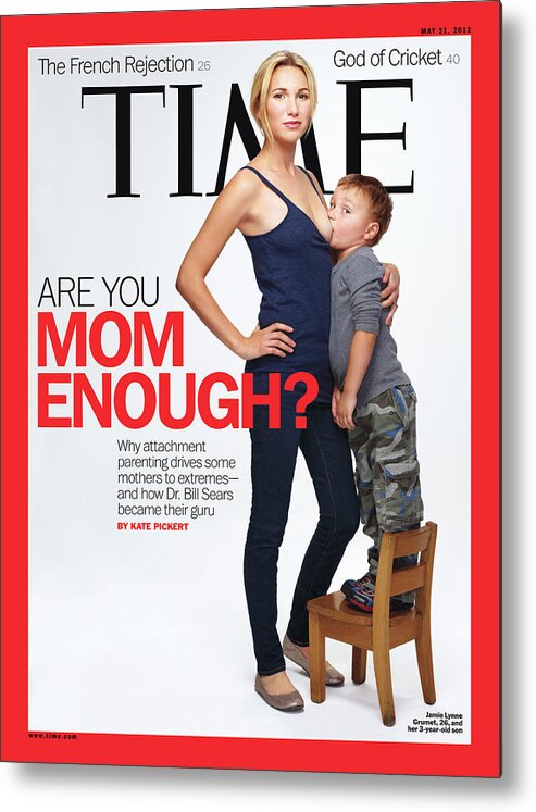 2012 Metal Print featuring the photograph Are You Mom Enough? by Photograph by Martin Schoeller