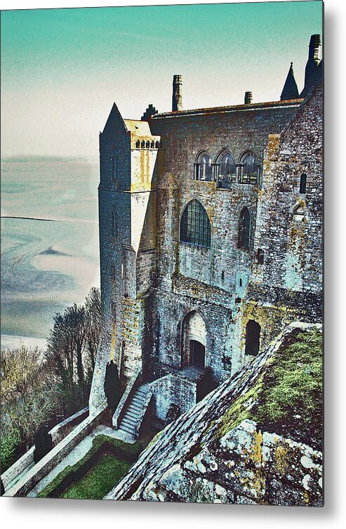 Atop Mont Saint Michel Metal Print featuring the photograph Atop Mont Saint Michel by Susan Maxwell Schmidt