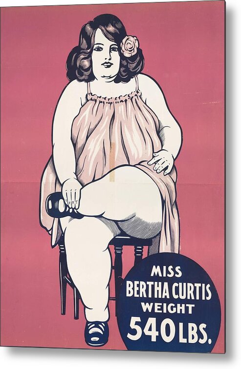 Americana Metal Print featuring the digital art Bertha Curtis 540 Lbs by Kim Kent