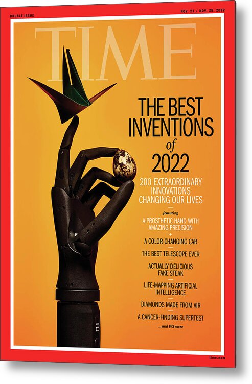 Best Inventions Metal Print featuring the photograph Best Inventions 2022 by Photograph by Sergiy Barchuk for TIME