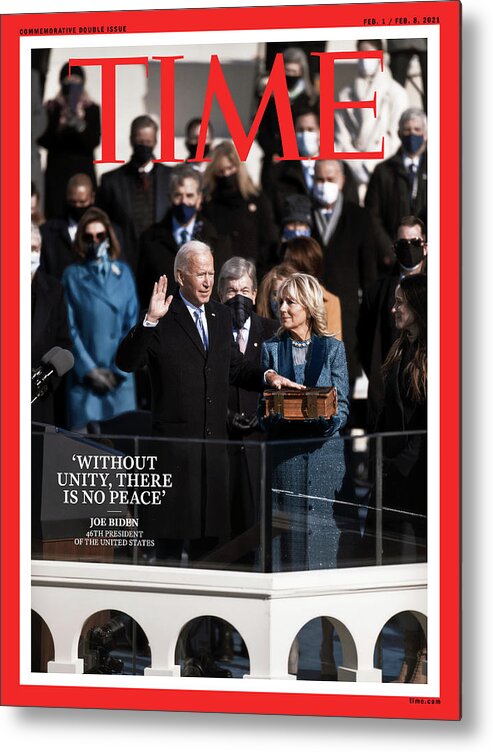 Joseph R. Biden Metal Print featuring the photograph Biden Inauguration by Photograph by Philip Montgomery for TIME
