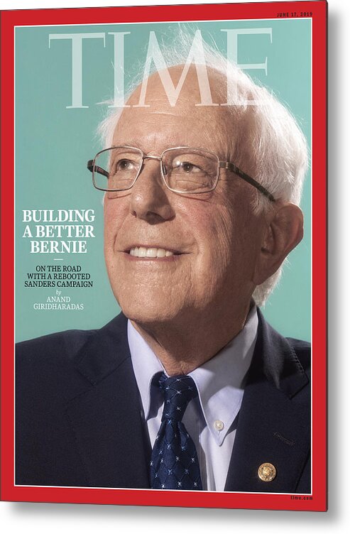 Bernie Sanders Metal Print featuring the photograph Building A Better Bernie by Photograph by David Brandon Geeting for TIME