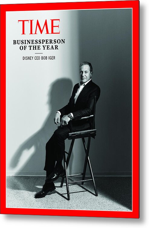 2019 Business Person Of The Year Metal Print featuring the photograph 2019 Businessperson of the Year - Bob Iger by Photograph by Peter Hapak for TIME