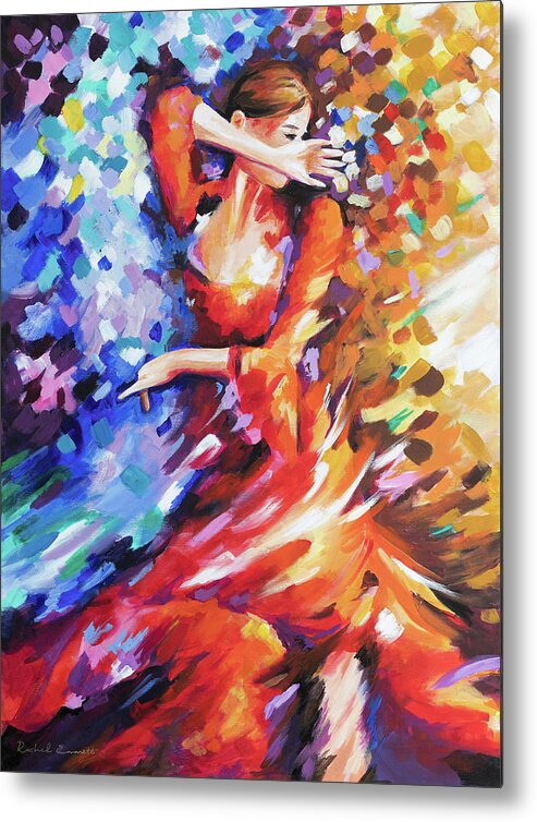 Carmen Metal Print featuring the painting Carmen by Rachel Emmett