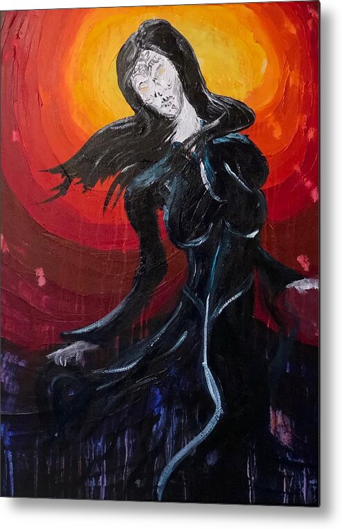 Welsh Metal Print featuring the painting Ceridwen by Bethany Beeler