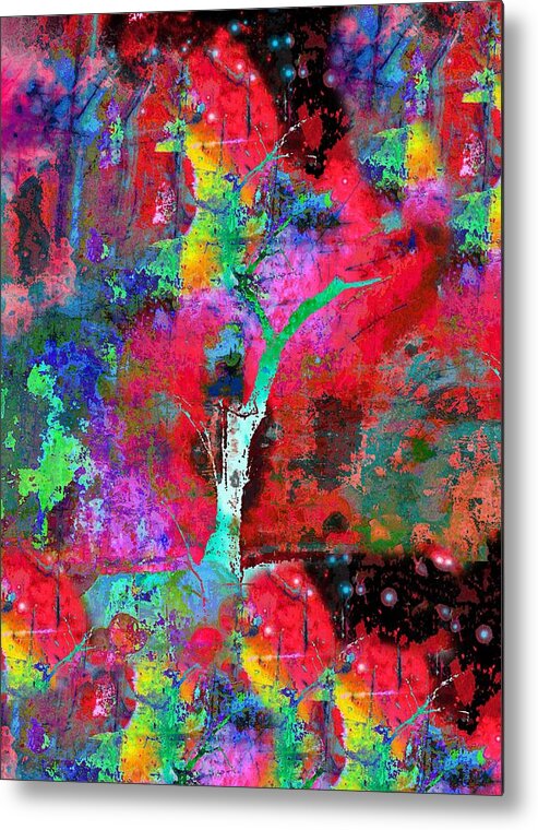 Abstract Metal Print featuring the photograph Color Me Krazy by Abbie Loyd Kern