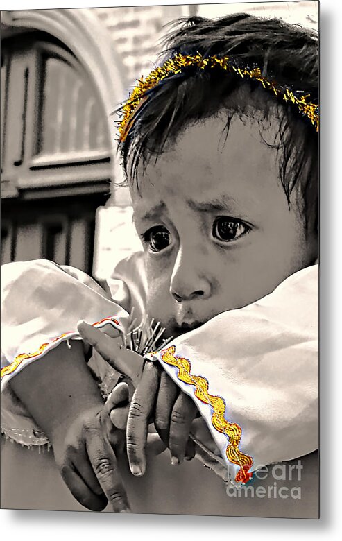 2199a Metal Print featuring the photograph Cuenca Kids 1618 by Al Bourassa