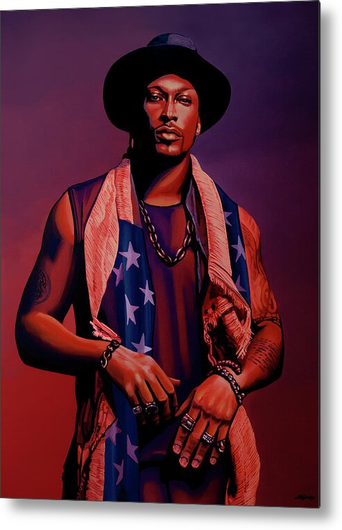 D'angelo Metal Print featuring the painting D'Angelo Painting by Paul Meijering