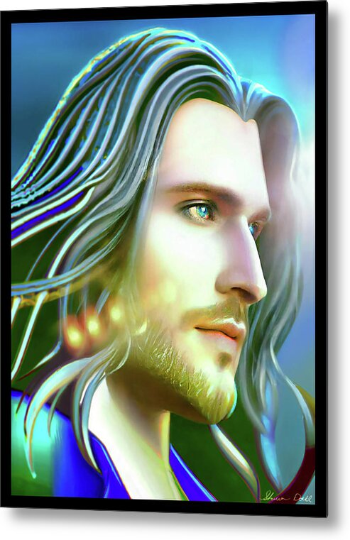 Norse Metal Print featuring the mixed media Dazzling Dave by Shawn Dall