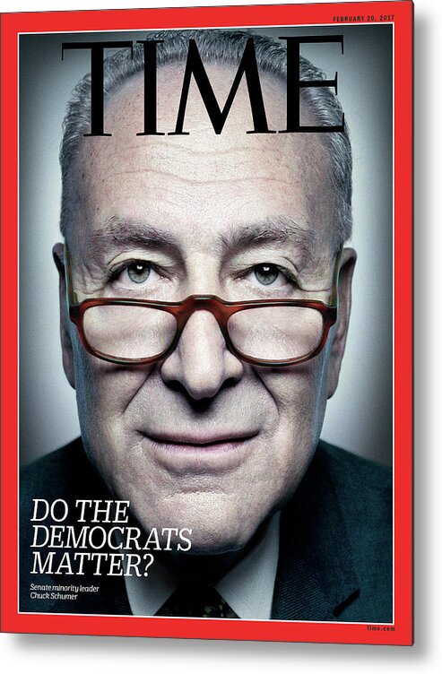 Us Senator Chuck Shumer Metal Print featuring the photograph Do the Democrats Matter?  by Photograph by Platon for TIME