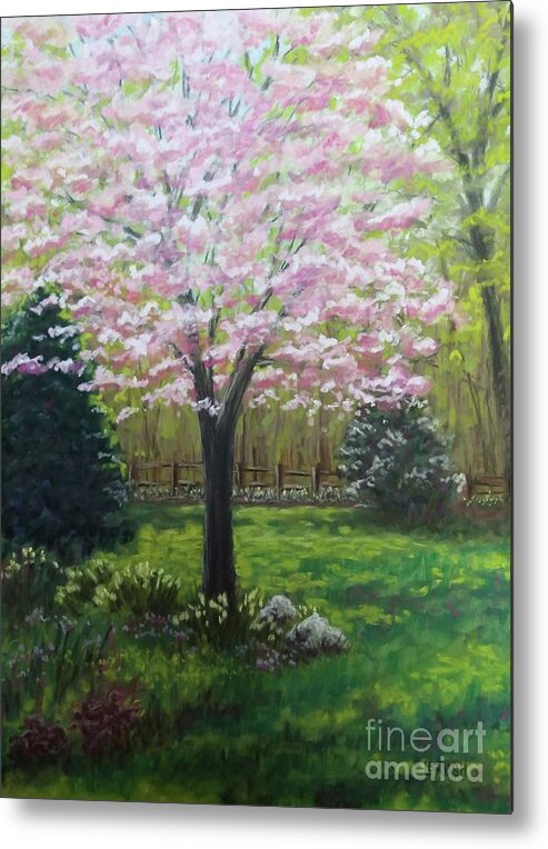 Dogwood Metal Print featuring the pastel Dogwood Spring SOLD prints available by Lisa Bliss Rush