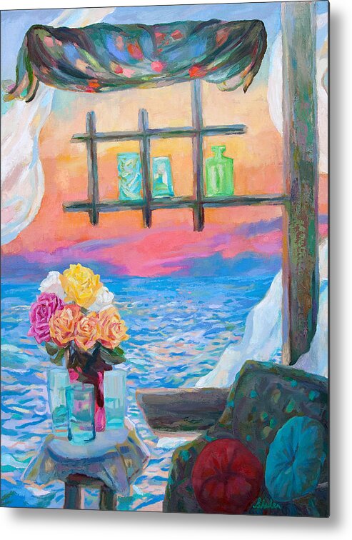 Water Metal Print featuring the painting Dream Space by Nancy Shuler