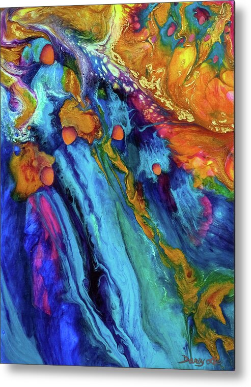 Spiritual Feminine Art Metal Print featuring the painting Effervescence by Darcy Lee Saxton