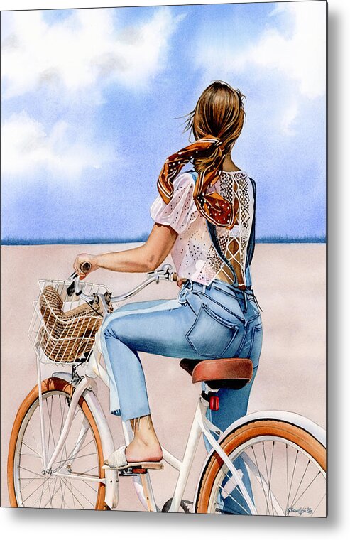 Summer Metal Print featuring the painting Emily by Espero Art