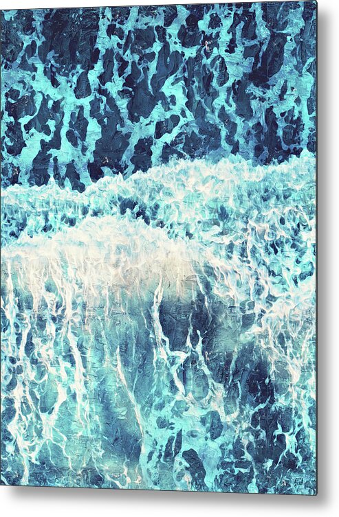 Endless Metal Print featuring the painting Endless Ocean - 05 by AM FineArtPrints