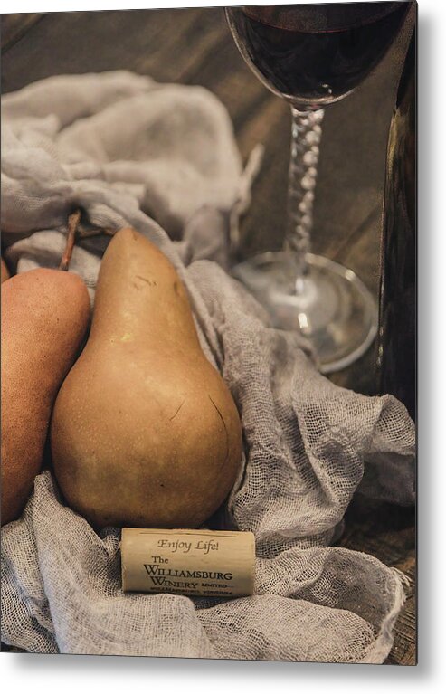 Fruit Metal Print featuring the photograph Enjoy Life Vertical by Teresa Wilson