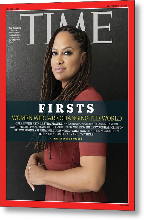 Ava Duvernay Metal Print featuring the photograph Firsts - Women Who Are Changing the World, Ava Duvernay by Photograph by Luisa Dorr for TIME