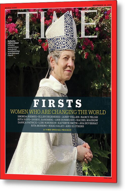 Bishop Metal Print featuring the photograph Firsts - Women Who Are Changing the World, Katharine Jefferts Schori by Photograph by Luisa Dorr for TIME