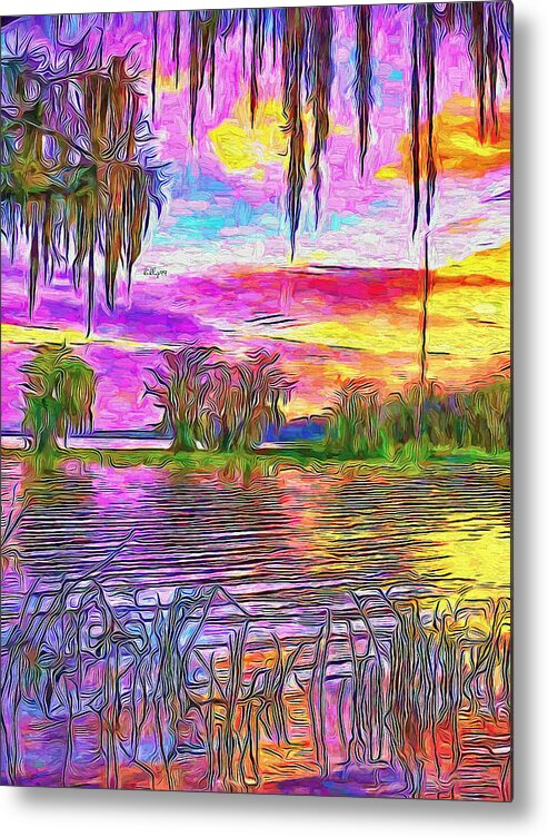 Paint Metal Print featuring the painting Florida by Nenad Vasic