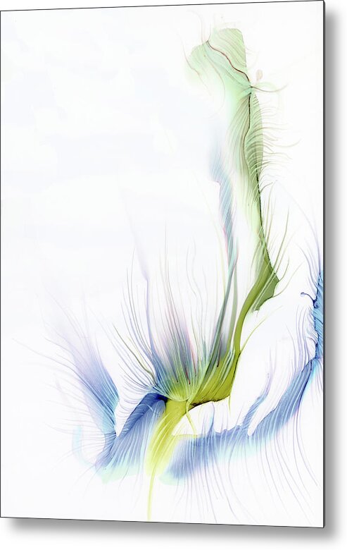 Alcohol Metal Print featuring the painting Gloriously Delicate by KC Pollak