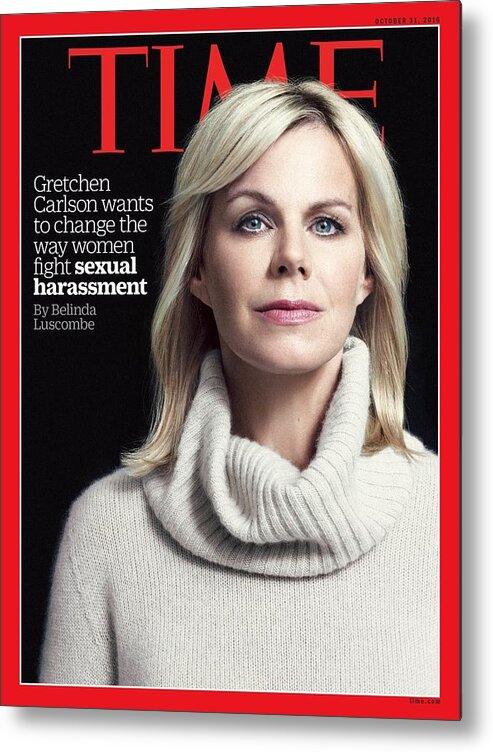 Gretchen Carlson Metal Print featuring the photograph Gretchen Carlson's Next Fight by Photograph by Peter Hapak for TIME