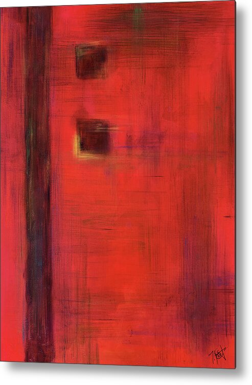 Abstract Metal Print featuring the painting Harmony by Tes Scholtz