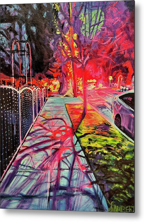 Urbanscape Metal Print featuring the painting Heartbest by Bonnie Lambert