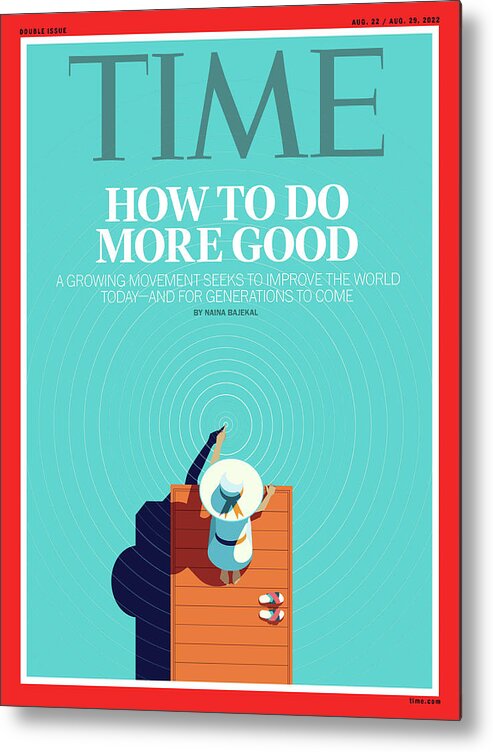 Do More Good Metal Print featuring the photograph How to Do More Good by Illustration by Peter Greenwood for TIME