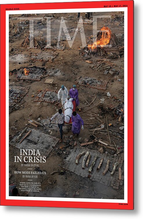 India Metal Print featuring the photograph India in Crisis by Photograph by Saumya Khandelwal for TIME