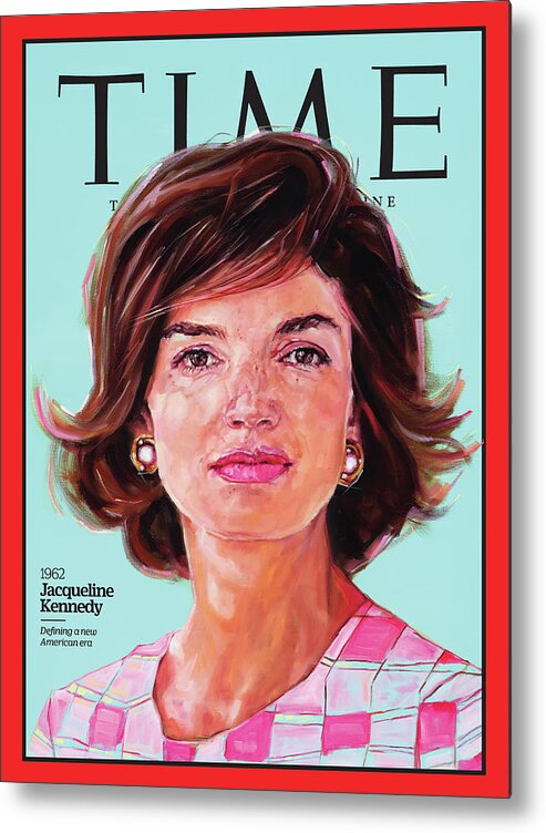 Time Metal Print featuring the photograph Jacqueline Kennedy, 1962 by Painting by Shana Wilson for TIME