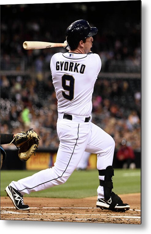 Second Inning Metal Print featuring the photograph Jedd Gyorko by Denis Poroy