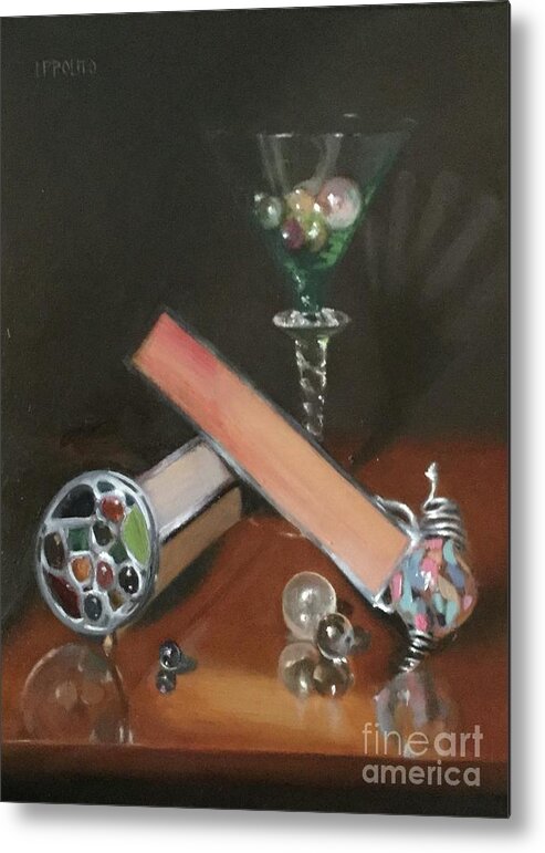 Oil Painting Metal Print featuring the painting Kaleidoscope by Lori Ippolito