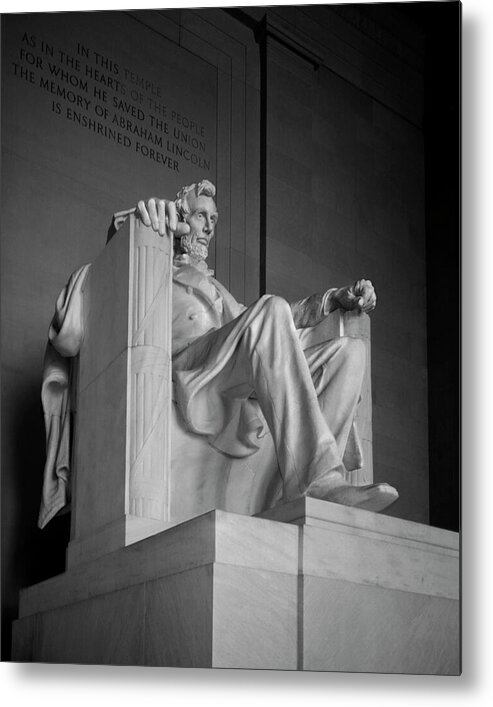 Landmarks Metal Print featuring the photograph Lincoln Memorial by Mike McGlothlen