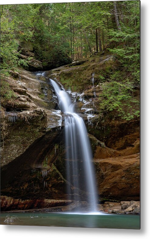 Waterfall Metal Print featuring the photograph Lower Falls by Arthur Oleary