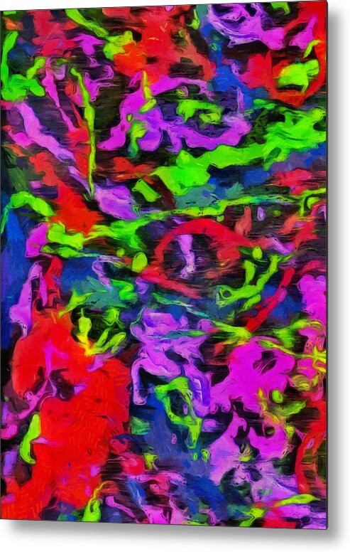 Splatter Metal Print featuring the mixed media Messy Paint by Christopher Reed