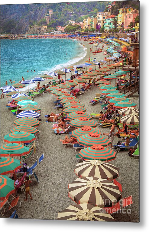 Cinque Metal Print featuring the photograph Monterosso Beach by Inge Johnsson