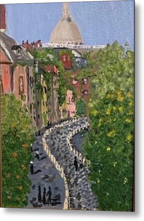 Montmartre Metal Print featuring the painting Montmartre 1 by John Macarthur