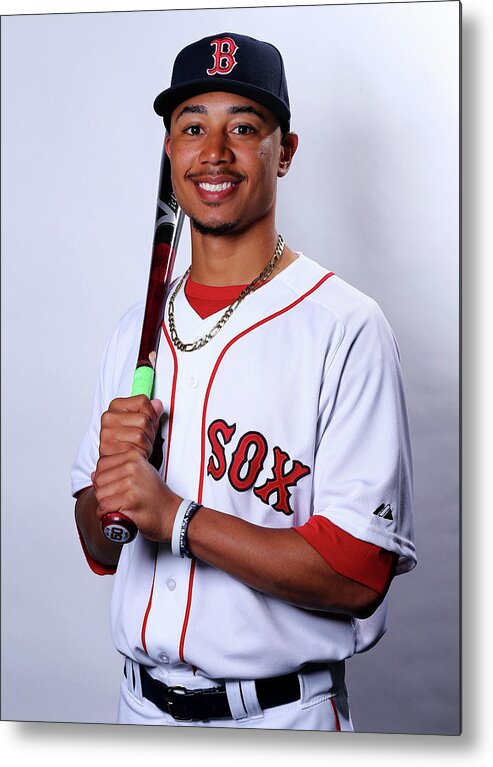 People Metal Print featuring the photograph Mookie Betts by Elsa