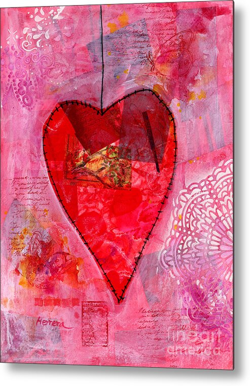 Valentine Metal Print featuring the painting My Valentine by Hailey E Herrera