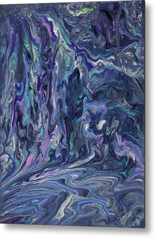 Acrylic Metal Print featuring the painting Mystical Haze by Tessa Evette