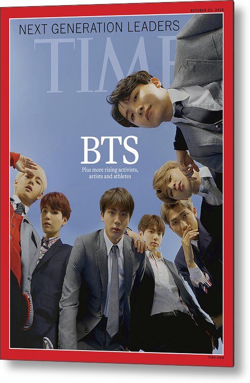 Ngl Metal Print featuring the photograph Next Generation Leaders 2018 - BTS by Photograph by Nhu Xuan Hua for TIME