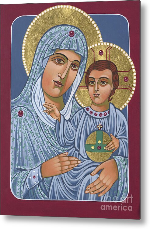 Our Lady Of Jerusalem Metal Print featuring the painting Our Lady of Jerusalem 305 by William Hart McNichols