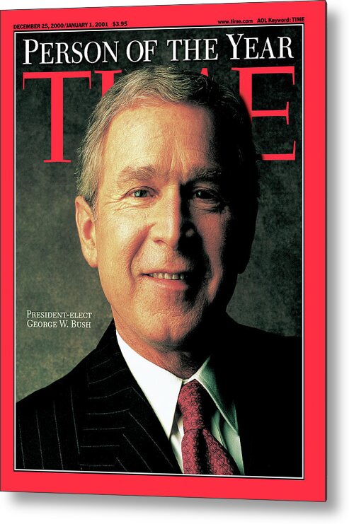 2000 Person Of The Year Metal Print featuring the photograph 2000 Person of the Year - George W. Bush by Time