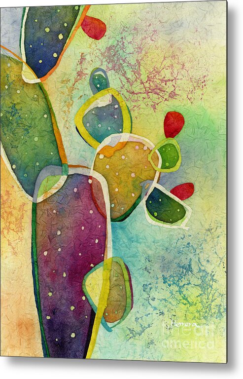 Cactus Metal Print featuring the painting Prickly Pizazz 5 by Hailey E Herrera